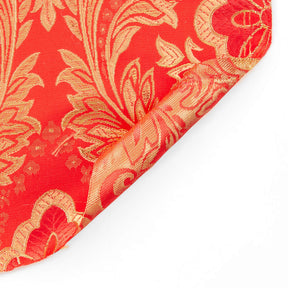 Floral Metallic Brocade Fabric SV571202 Red / Gold Image A5