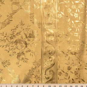 Ribbon Metallic Oilcloth Fabric SV578114 Gold 4