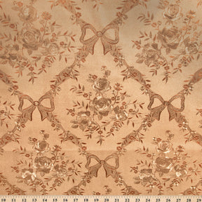 Ribbon Metallic Oilcloth Fabric SV578110 Peach 4