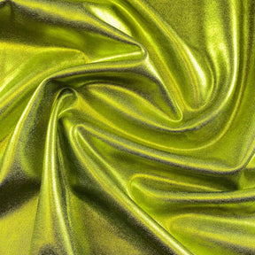 Metallic Stretch Foil Lame On Interlock Knit Fabric SV577228 Olive Green 2