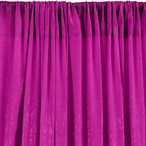 All Over Micro Sequins Starlight On Stretch Mesh Rod Pocket Curtains Fuchsia 3