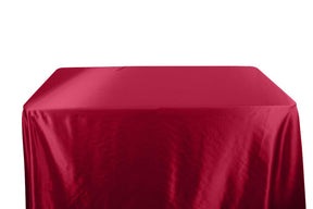 Charmeuse Satin 6 Feet Banquet Table Covers Fuchsia 1