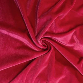 Stretch Velvet Rod Pocket Curtains Fuchsia 3