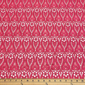 Iris Guipure French Venice Lace Fabric SV574142 Fuchsia 3
