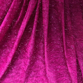 Metallic Eyelash Lame Fabric SV574641 Fuchsia 1
