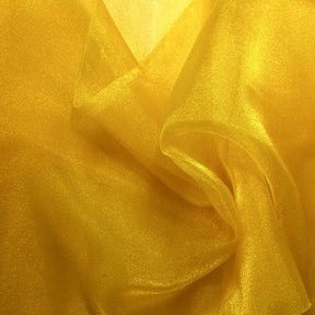 Crystal Organza Rod Pocket Curtains Gold 3