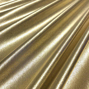 Tissue Lame Rod Pocket Curtains Gold 3