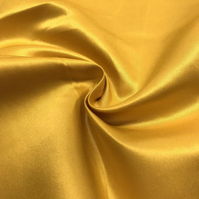 Matte Satin Peau De Soie Rod Pocket Curtains Gold 3