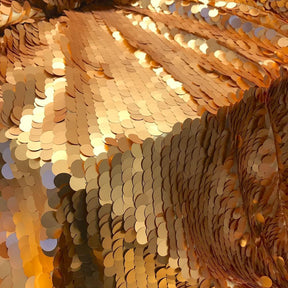 Paillette Circle Sequins Rod Pocket Curtains Gold 4