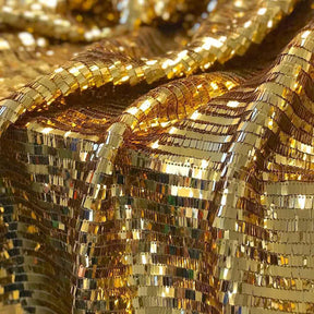 Rectangle Piano Sequins Rod Pocket Curtains Gold 4