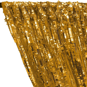 Rectangle Piano Sequins Rod Pocket Curtains Gold 2