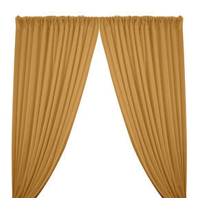 Scuba Double Knit Rod Pocket Curtains Gold 1