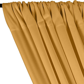 Scuba Double Knit Rod Pocket Curtains Gold 2