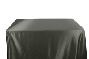 Charmeuse Satin 6 Feet Banquet Table Covers Grey 1