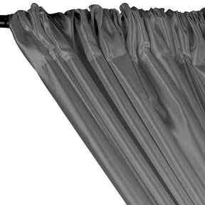 Extra Wide Nylon Taffeta Rod Pocket Curtains Grey 2