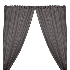 Extra Wide Nylon Taffeta Rod Pocket Curtains Grey 1