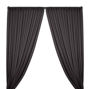 Polyester Interlock Knit Lining Rod Pocket Curtains Grey Image 1