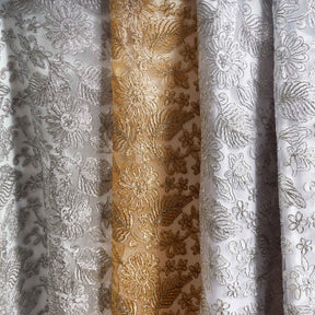 Embroidered Daisy Floral Lace Fabric Group