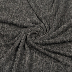 Brushed Two Tone Sweater Knit Hacci Fabric SV577881 Charcoal 2
