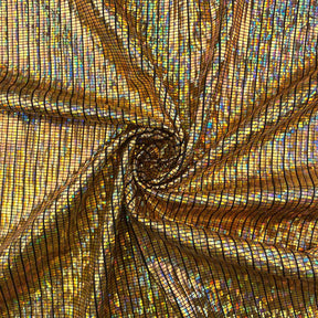 Hologram Spandex Fabric SV577351 Gold 1