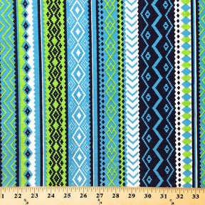 Blue Aztec Print Fabric SV570732 3