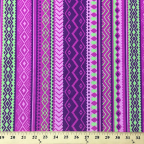Purple Aztec Print Broadcloth SV570731 3