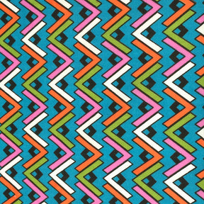 Turquoise Chevron Printed Broadcloth SV570670 1