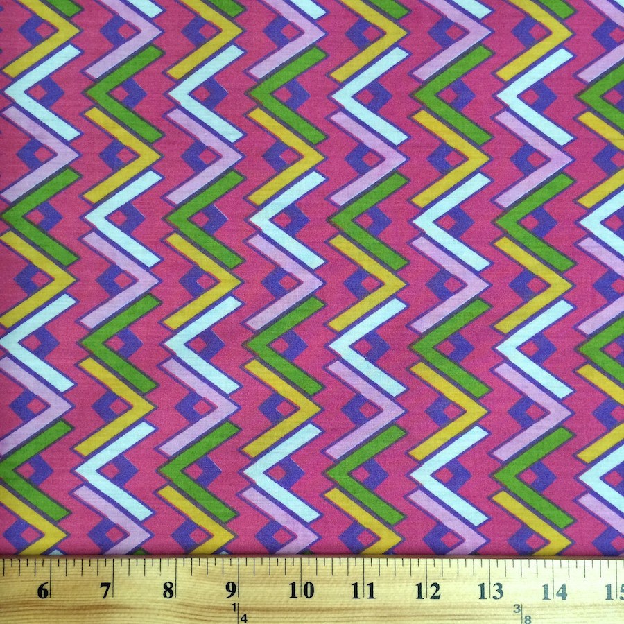Pink Chevron Printed Broadcloth SV570668 2
