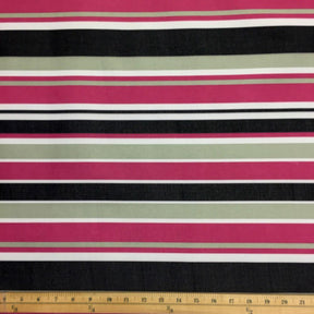 Ottertex Waterproof Canvas Multi Stripe Print Fabric SV573714 - Fuchsia Image A9