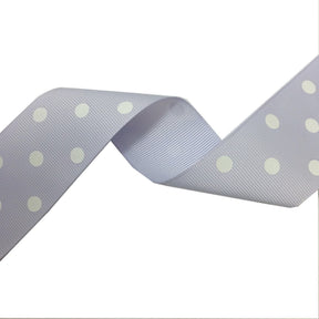 Grosgrain Ribbon Polka Dot 1 5 SV570883 Lavender 1