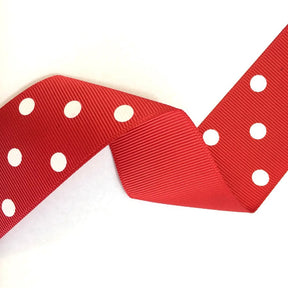 Grosgrain Ribbon Polka Dot 1 5 SV570889 Red 1