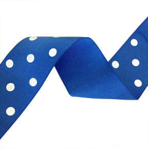 Grosgrain Ribbon Polka Dot 1 5 SV570890 Royal Blue 1
