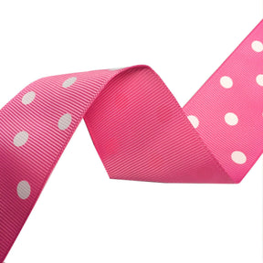 Grosgrain Ribbon Polka Dot 1 5 SV570887 Pink 1
