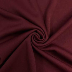 Polyester Interlock Knit Lining Rod Pocket Curtains - Wine