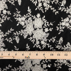 Ivy Bridal Lace Beaded Fabric SV571088 Ivory 4