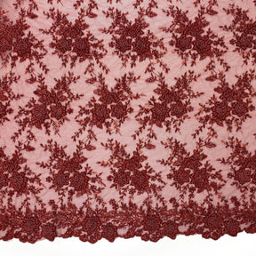 Ivy Bridal Lace Beaded Fabric SV577485 Red 2