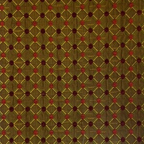 Diamond Chenille Upholstery Fabric SV571540 Burgundy/Green 1