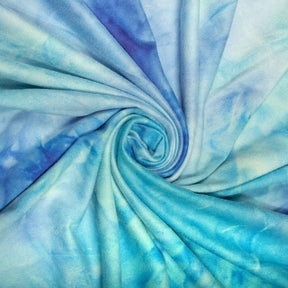 Tie Dye Printed Brushed Jersey Fabric SV577625 Blueberry 2