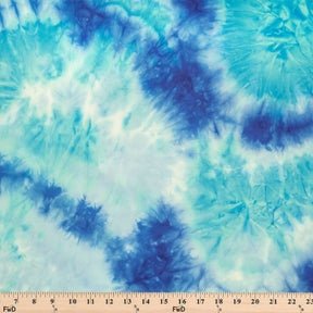 Tie Dye Printed Brushed Jersey Fabric SV577625 Blueberry 4