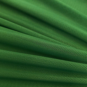 Power Mesh Rod Pocket Curtains Kelly Green 3