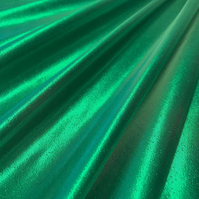 Tissue Lame Rod Pocket Curtains Kelly Green 3