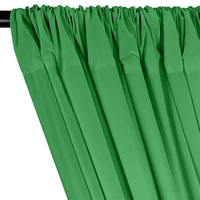 Cotton Polyester Broadcloth Rod Pocket Curtains Curtains Kelly Green 2