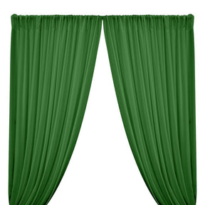 Rayon Challis Rod Pocket Curtains Kelly Green Image 1