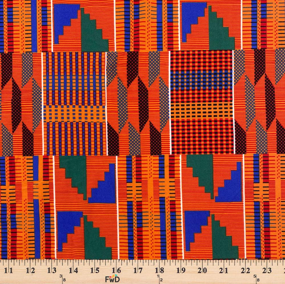 Kente African Print Dty Brushed 3 4 Fabric SV576914 2