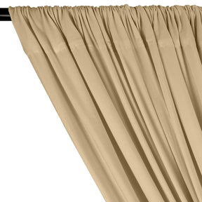 Cotton Jersey Rod Pocket Curtains Khaki 2