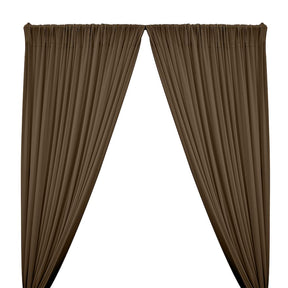 Ity Stretch Knit Jersey Rod Pocket Curtains Khaki 1
