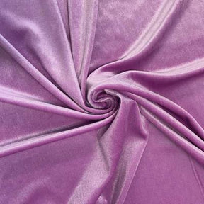Stretch Velvet Rod Pocket Curtains Lavender 3