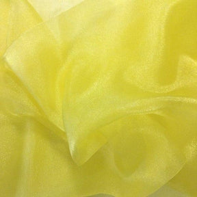 Crystal Organza Rod Pocket Curtains Lemon  3