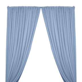 Matte Milliskin Rod Pocket Curtains Light Blue 1