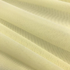 Power Mesh Rod Pocket Curtains Light Yellow 3